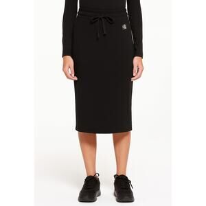 Calvin Klein‎ Jeans Drawstring Sweat Skirt Black Size XS